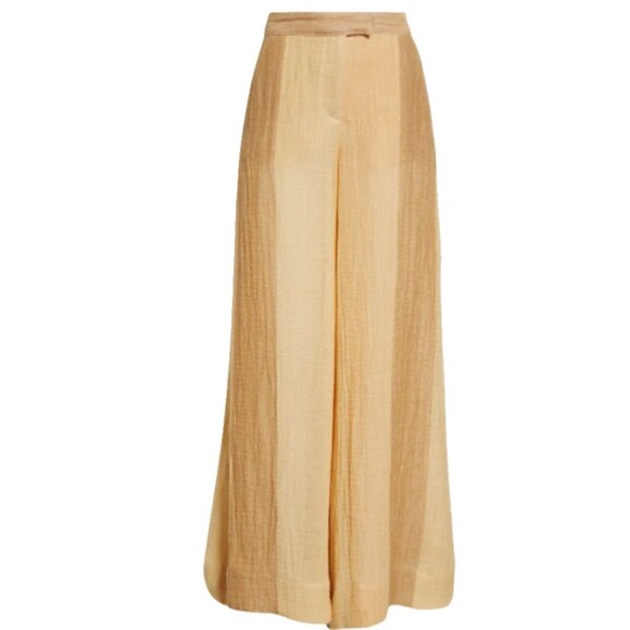 Lisa Marie Fernandez Wide Leg Gauze Linen Blend Pants size 3/M NWT - Picture 4 of 14